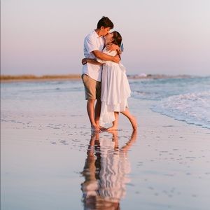 White Flowy Bridal Dress